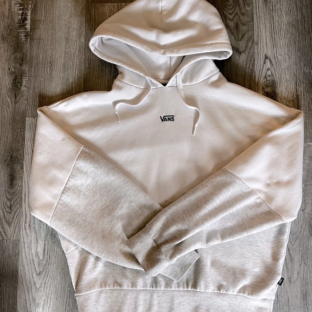 Cozy white Vans hoodie
